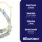 The Bead Chest Blue Grey Mist Recycled Glass Beads 14mm Ghana African Sea Glass Multicolor Round Large Hole 28 Inch Strand Handmade Fair Trade